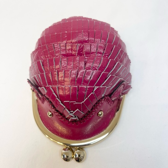 kate spade Handbags - Kate Spade Rare Vintage Hedgehog Leather Coin Purse Berry Pink Collectors Item